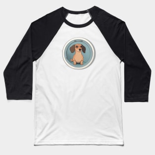 Dachshund sticker Baseball T-Shirt